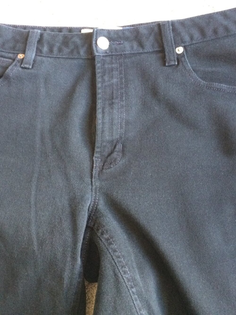 GAP Boot Cut Black Denim Jeans Size 12 Long - Picture 4 of 11